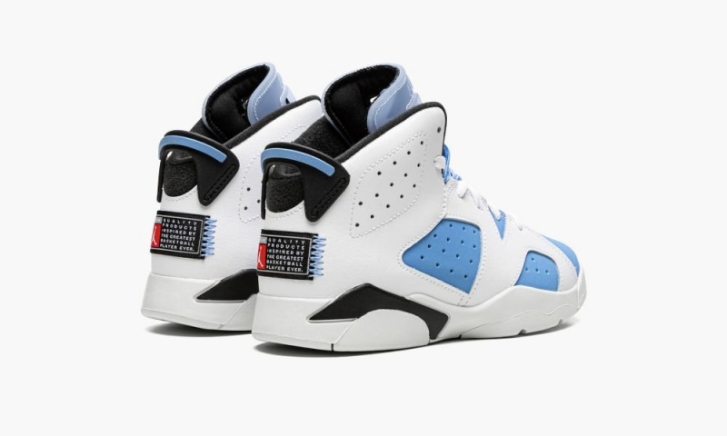 Nike Air Jordan 6 Retro PS 'UNC' Schoenen Kinderen Blauw Wit Nederland | 023615-ZWE