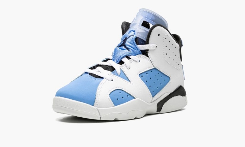 Nike Air Jordan 6 Retro PS 'UNC' Schoenen Kinderen Blauw Wit Nederland | 023615-ZWE