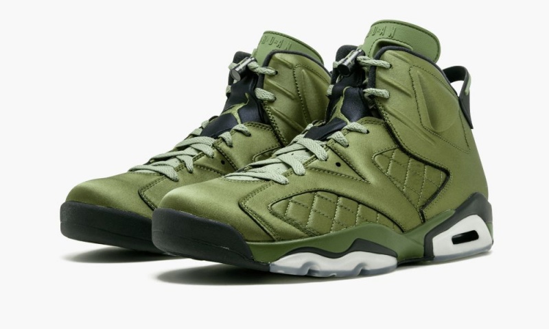 Nike Air Jordan 6 Retro Pinnacle 'Promo Flight Jacket' Schoenen Heren Groen Zwart Nederland | 205147-ELO