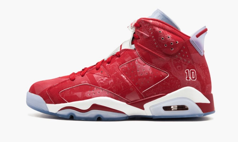 Nike Air Jordan 6 Retro \'Slam Dunk\' Schoenen Heren Rood Wit Nederland | 971836-AON