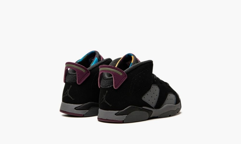 Nike Air Jordan 6 Retro TD 'Bordeaux' Schoenen Kinderen Zwart Diepgrijs Nederland | 847052-EDS