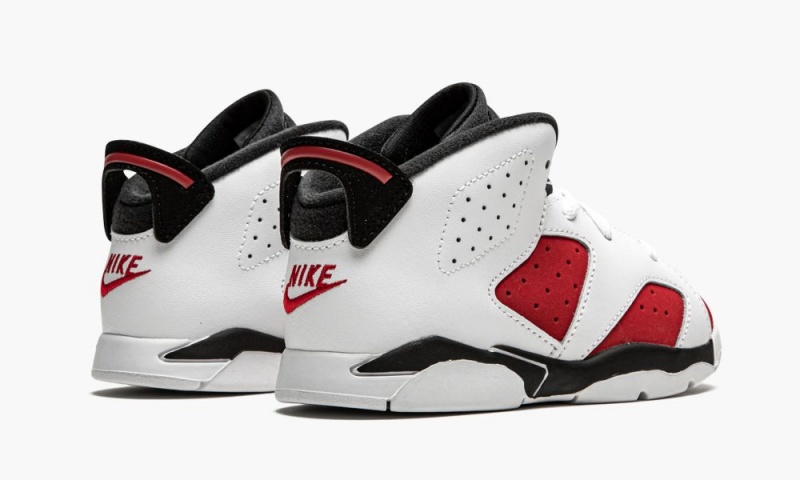 Nike Air Jordan 6 Retro TD 'Carmine 2021' Schoenen Kinderen Wit Zwart Rood Nederland | 175930-QBF