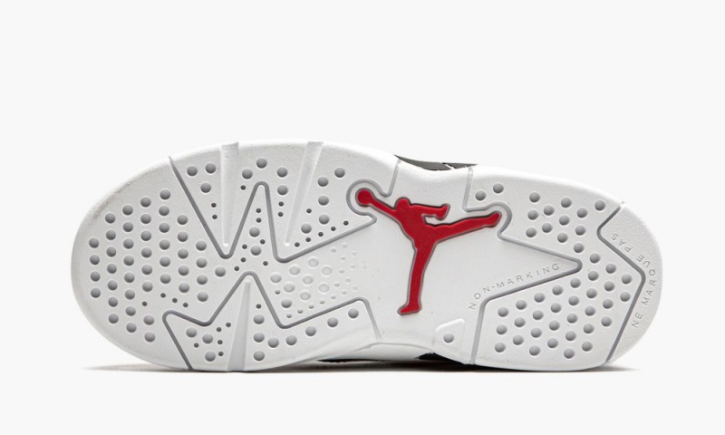 Nike Air Jordan 6 Retro TD 'Carmine 2021' Schoenen Kinderen Wit Zwart Rood Nederland | 175930-QBF