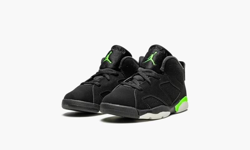 Nike Air Jordan 6 Retro (TD) 'Electric Green' Schoenen Kinderen Zwart Groen Nederland | 102469-KJR