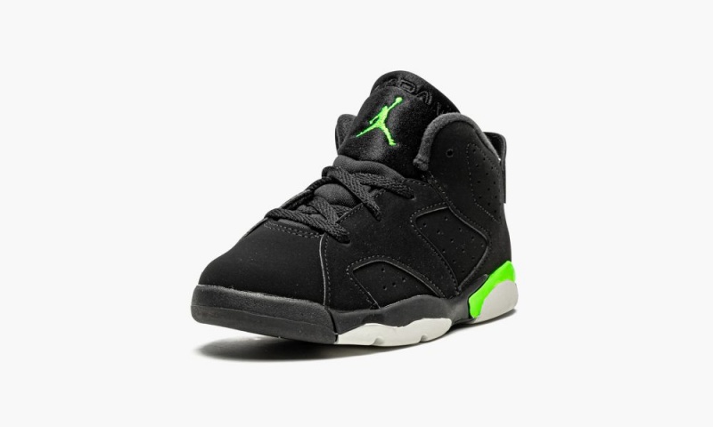 Nike Air Jordan 6 Retro (TD) 'Electric Green' Schoenen Kinderen Zwart Groen Nederland | 102469-KJR