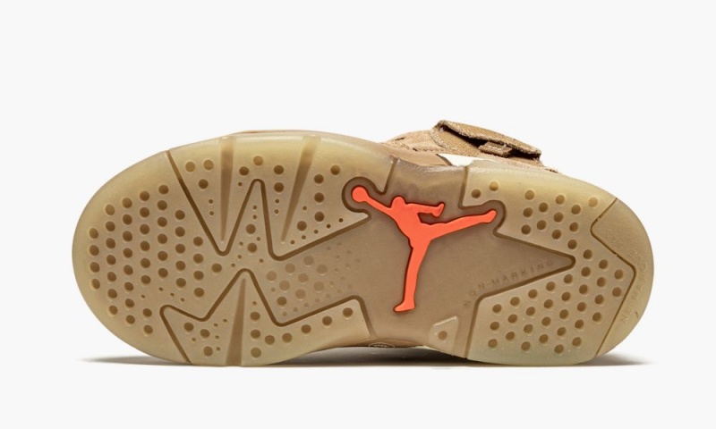 Nike Air Jordan 6 Retro TD 'Travis Scott - British Khaki' Schoenen Kinderen Khaki Licht Nederland | 231058-DHG