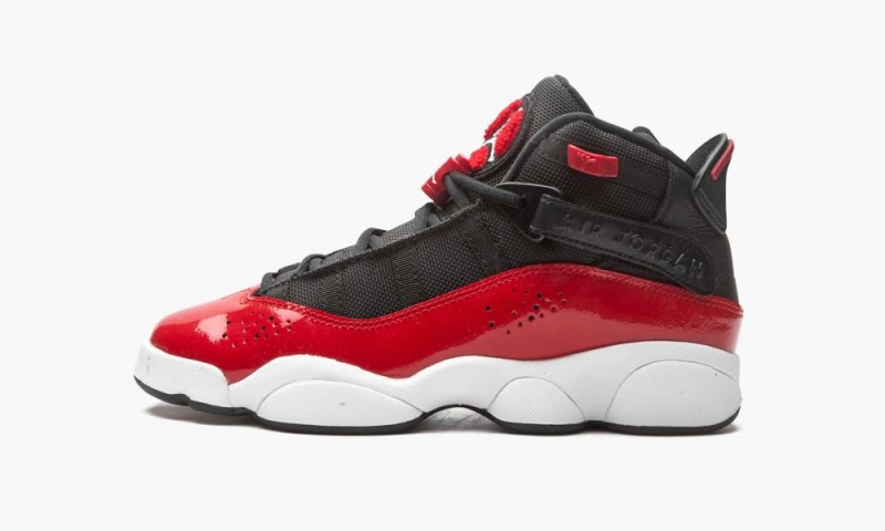 Nike Air Jordan 6 Rings (GS) Schoenen Kinderen Zwart Rood Wit Nederland | 160243-YDE