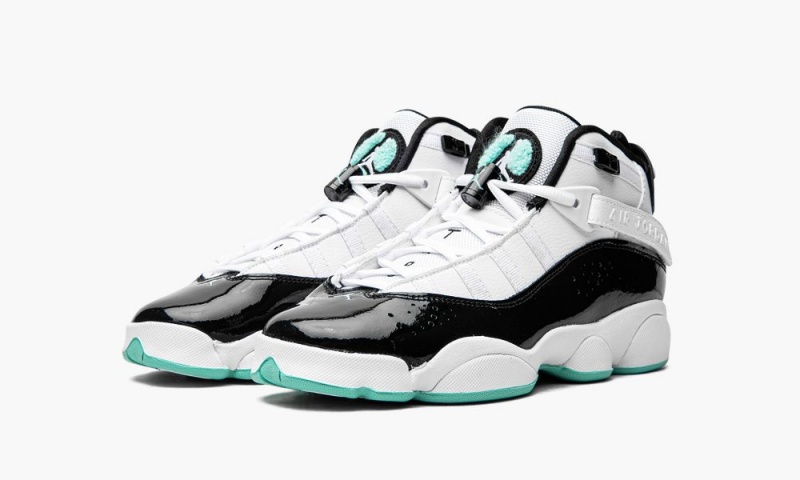 Nike Air Jordan 6 Rings GS 'Tropical Twist' Schoenen Kinderen Wit Zwart Nederland | 164379-CMG