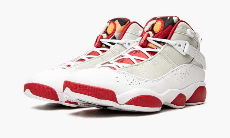 Nike Air Jordan 6 Rings 'Hare' Schoenen Heren Wit Zwart Lichtzilver Nederland | 637451-ITA
