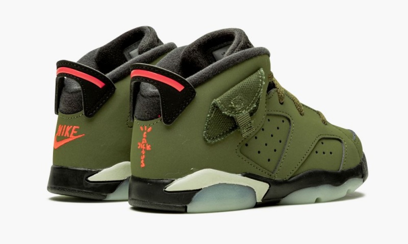 Nike Air Jordan 6 TD 'Cactus Jack - Travis Scott' Schoenen Kinderen Olijfgroen Zwart Nederland | 743082-CTW