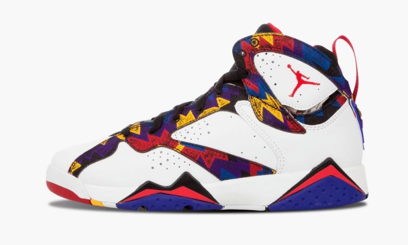 Nike Air Jordan 7 Retro BG Schoenen Kinderen Wit Blauw Nederland | 681375-SCG