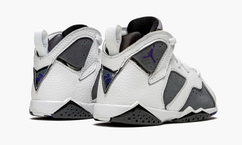 Nike Air Jordan 7 Retro BT 'Flint' Schoenen Kinderen Wit Paars Grijs Nederland | 196280-CQA