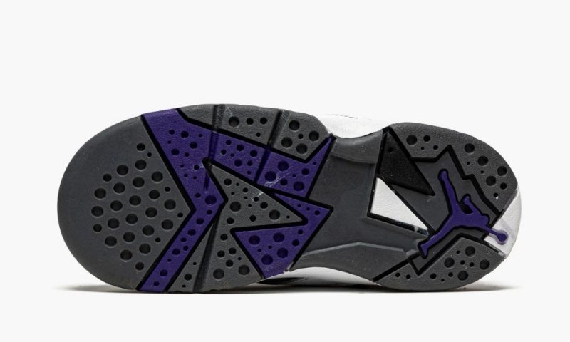 Nike Air Jordan 7 Retro BT 'Flint' Schoenen Kinderen Wit Paars Grijs Nederland | 196280-CQA