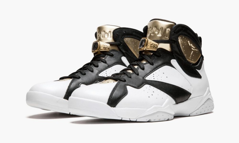 Nike Air Jordan 7 Retro C&C 'Champagne' Schoenen Heren Wit Metal Goud Zwart Nederland | 067951-VTO