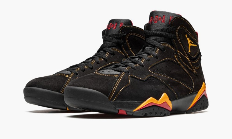 Nike Air Jordan 7 Retro 'Citrus 2022' Schoenen Heren Zwart Oranje Rood Nederland | 295084-WXI