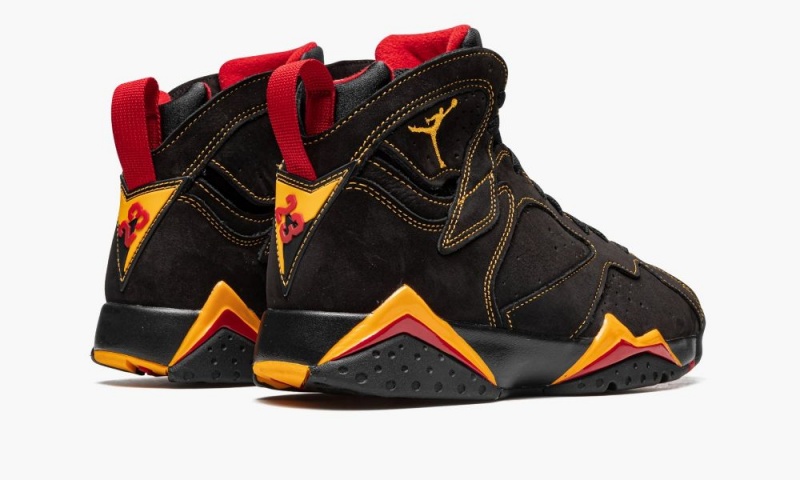 Nike Air Jordan 7 Retro 'Citrus 2022' Schoenen Heren Zwart Oranje Rood Nederland | 295084-WXI