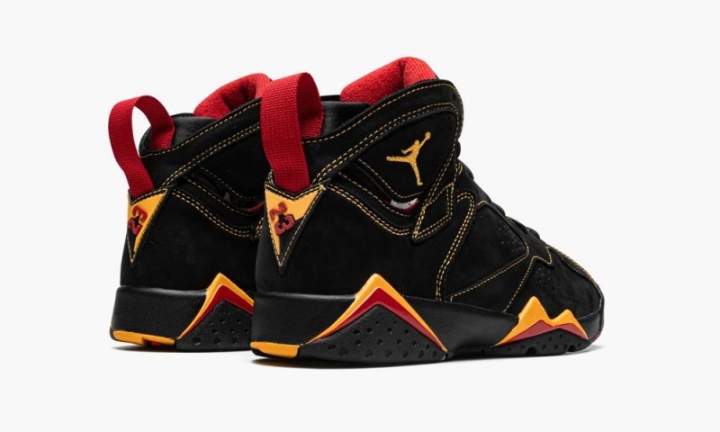 Nike Air Jordan 7 Retro GS 'Citrus 2022' Schoenen Kinderen Zwart Oranje Rood Nederland | 935718-SMX