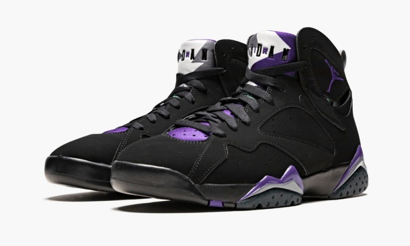 Nike Air Jordan 7 Retro 'Ray Allen' Schoenen Heren Zwart Paars Nederland | 841359-EDM
