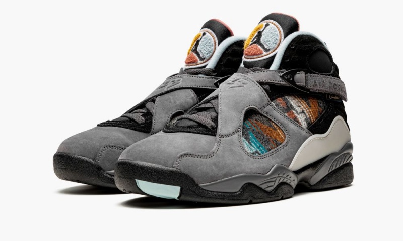 Nike Air Jordan 8 'N7' Schoenen Heren Grijs Zwart Diepgrijs Nederland | 973820-UPV
