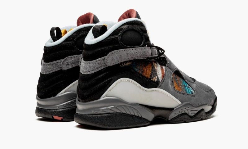 Nike Air Jordan 8 'N7' Schoenen Heren Grijs Zwart Diepgrijs Nederland | 973820-UPV
