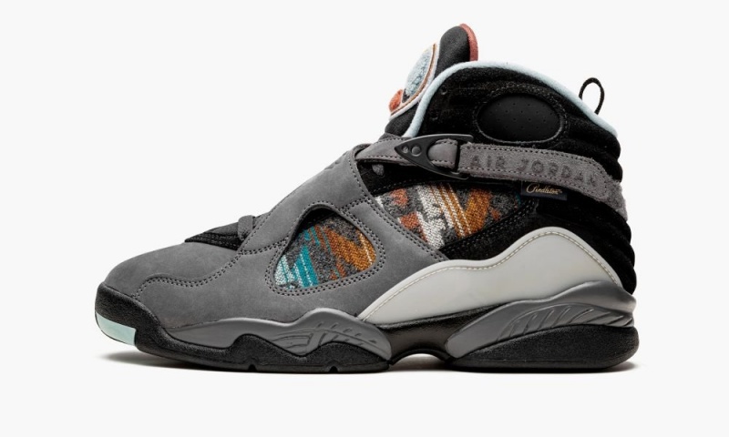 Nike Air Jordan 8 \'N7\' Schoenen Heren Grijs Zwart Diepgrijs Nederland | 973820-UPV