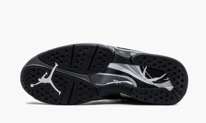 Nike Air Jordan 8 Retro 'Chrome' Schoenen Heren Zwart Diepgrijs Nederland | 759061-FQN