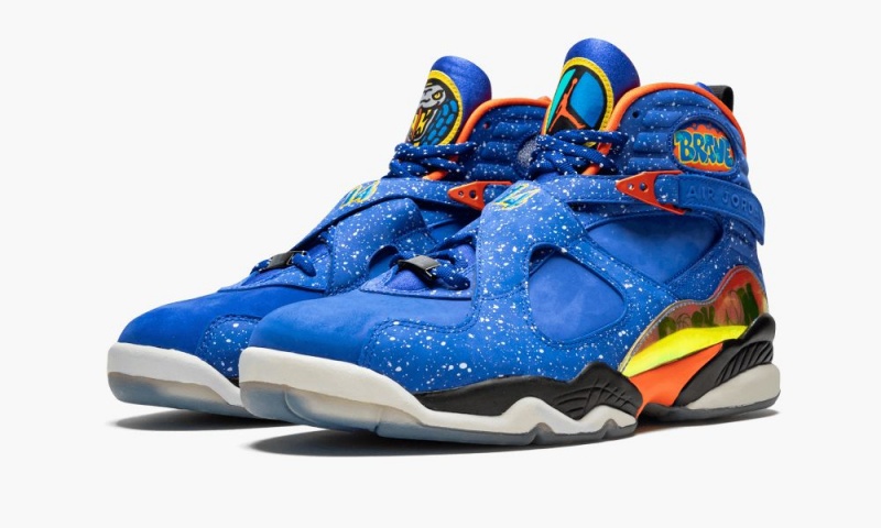 Nike Air Jordan 8 Retro DB 'Doernbecher' Schoenen Heren Blauw Oranje Nederland | 785246-PUQ