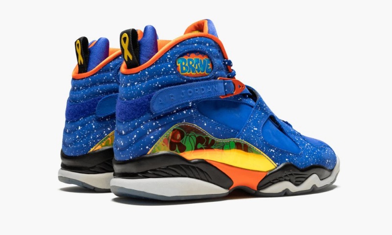 Nike Air Jordan 8 Retro DB 'Doernbecher' Schoenen Heren Blauw Oranje Nederland | 785246-PUQ