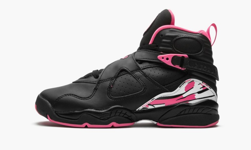 Nike Air Jordan 8 Retro GS \'Pinksicle\' Schoenen Kinderen Wit Zwart Roze Nederland | 962740-MZB