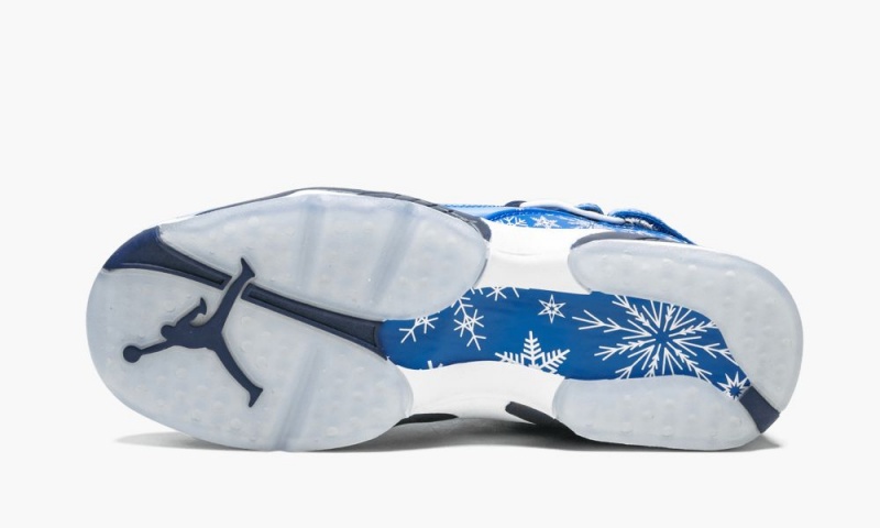 Nike Air Jordan 8 Retro (GS) 'Snowflake' Schoenen Kinderen Diepblauw Blauw Wit Nederland | 786439-CMH