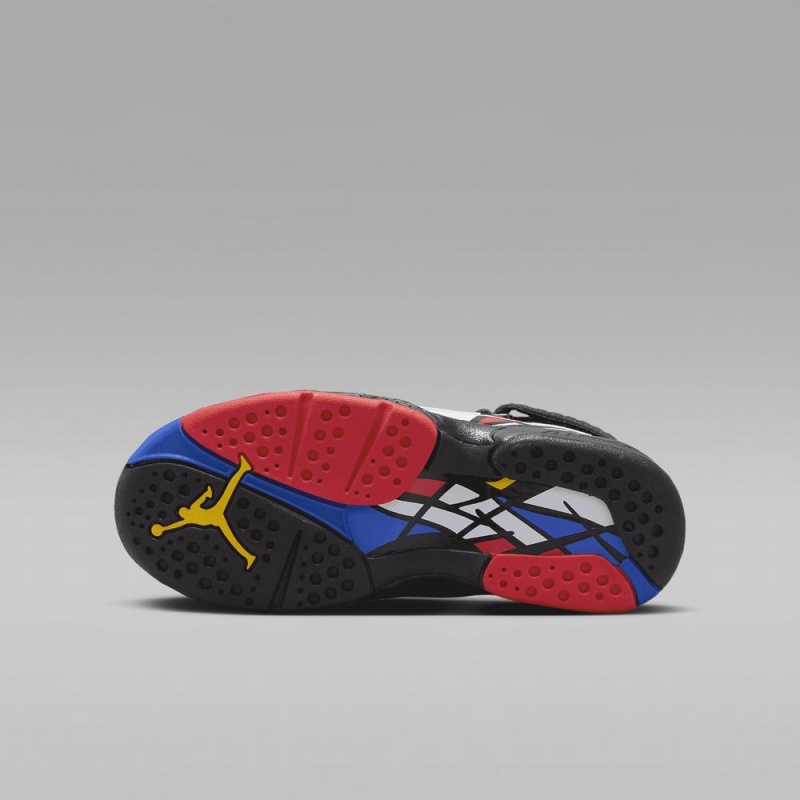 Nike Air Jordan 8 Retro Schoenen Kinderen Zwart Wit Rood Nederland | 652930-IVN