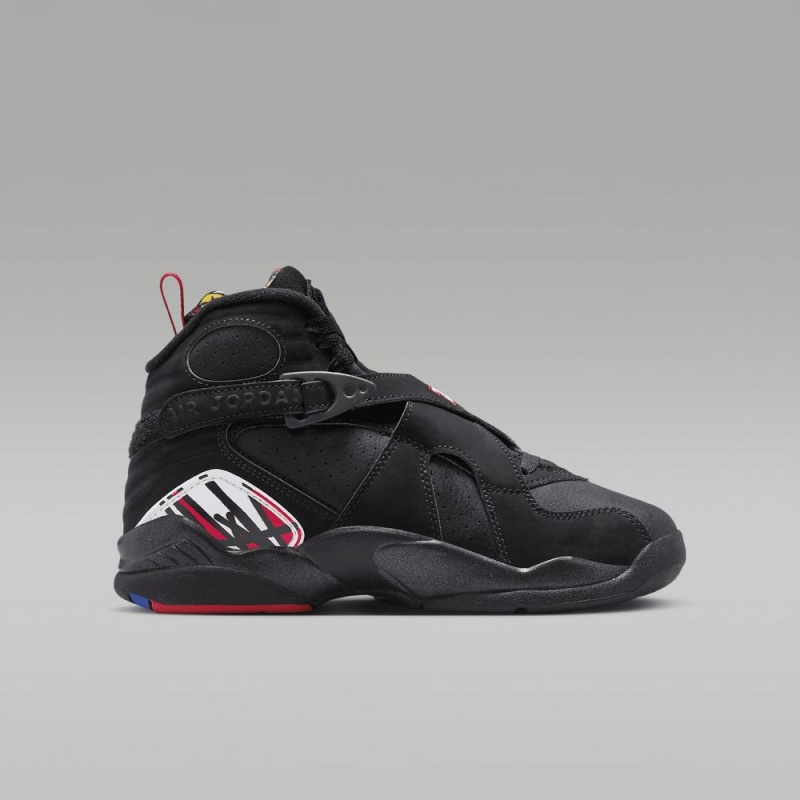 Nike Air Jordan 8 Retro Schoenen Kinderen Zwart Wit Rood Nederland | 652930-IVN