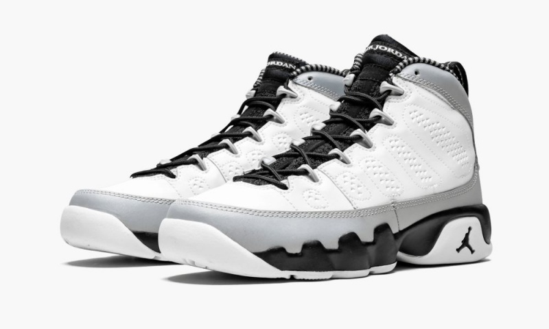 Nike Air Jordan 9 Retro BG 'Barons' Schoenen Kinderen Wit Zwart Grijs Nederland | 652093-HJL
