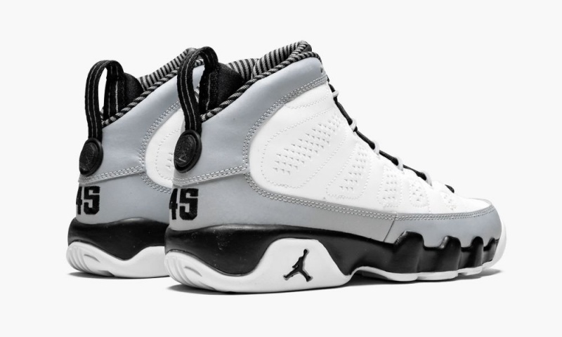 Nike Air Jordan 9 Retro BG 'Barons' Schoenen Kinderen Wit Zwart Grijs Nederland | 652093-HJL