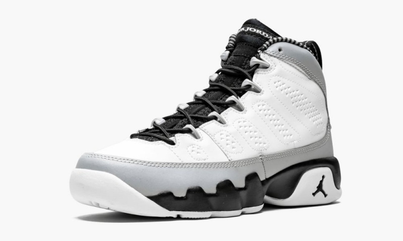 Nike Air Jordan 9 Retro BG 'Barons' Schoenen Kinderen Wit Zwart Grijs Nederland | 652093-HJL