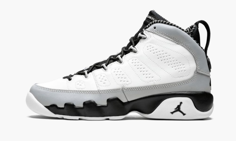 Nike Air Jordan 9 Retro BG \'Barons\' Schoenen Kinderen Wit Zwart Grijs Nederland | 652093-HJL