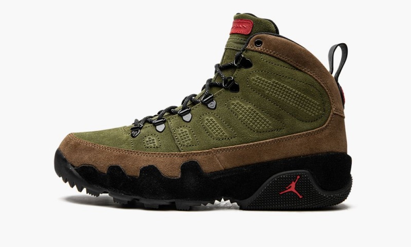 Nike Air Jordan 9 Retro Boot \'Beef and Broccoli\' Schoenen Heren Bruin Olijfgroen Nederland | 896504-WCF