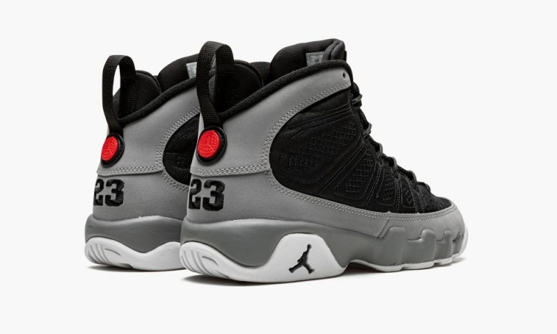 Nike Air Jordan 9 Retro GS 'Particle Grey' Schoenen Kinderen Zwart Rood Nederland | 791236-KFP