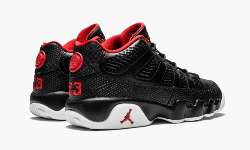 Nike Air Jordan 9 Retro Low BG Schoenen Kinderen Zwart Rood Wit Nederland | 974235-RJG