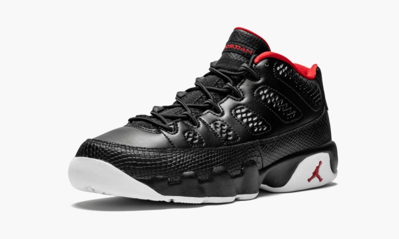 Nike Air Jordan 9 Retro Low BG Schoenen Kinderen Zwart Rood Wit Nederland | 974235-RJG