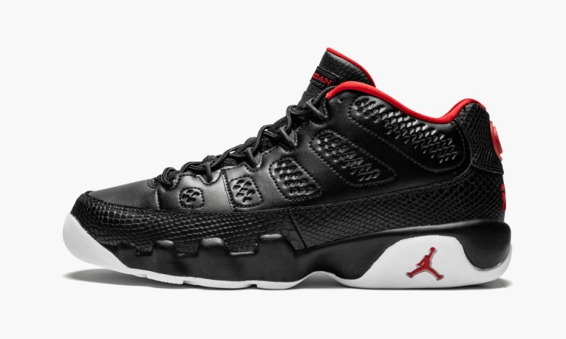 Nike Air Jordan 9 Retro Low BG Schoenen Kinderen Zwart Rood Wit Nederland | 974235-RJG