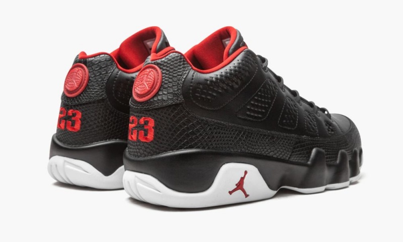 Nike Air Jordan 9 Retro Low Schoenen Heren Zwart Rood Wit Nederland | 461580-KFH
