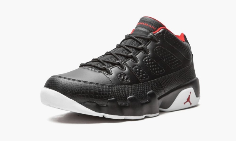 Nike Air Jordan 9 Retro Low Schoenen Heren Zwart Rood Wit Nederland | 461580-KFH