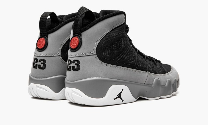 Nike Air Jordan 9 Retro 'Particle Grey' Schoenen Heren Zwart Rood Nederland | 691245-RHA