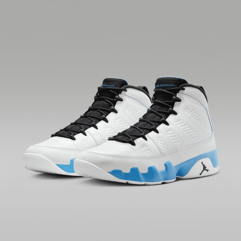 Nike Air Jordan 9 Retro Schoenen Heren Wit Donkerblauw Zwart Nederland | 095217-LXB