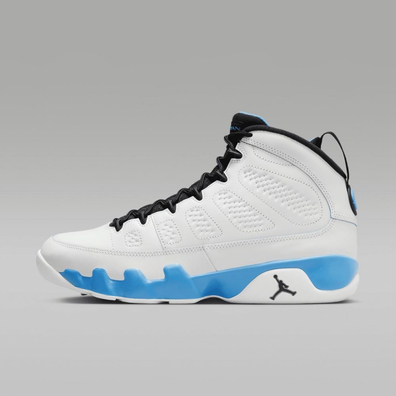 Nike Air Jordan 9 Retro Schoenen Heren Wit Donkerblauw Zwart Nederland | 095217-LXB