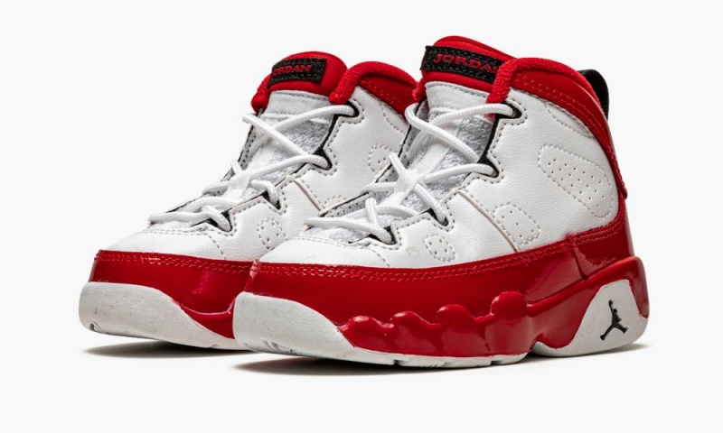 Nike Air Jordan 9 Retro (TD) Schoenen Kinderen Rood Wit Zwart Nederland | 429816-RKI