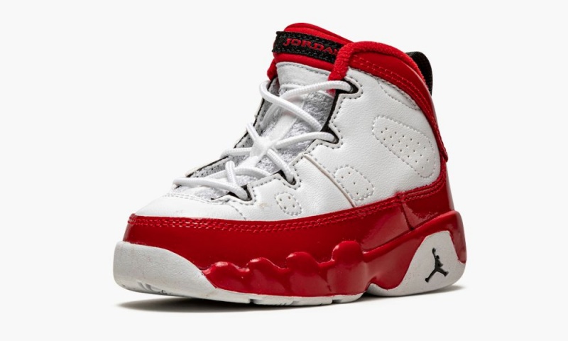 Nike Air Jordan 9 Retro (TD) Schoenen Kinderen Rood Wit Zwart Nederland | 429816-RKI