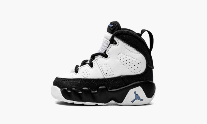 Nike Air Jordan 9 Retro TD \'University Blue\' Schoenen Kinderen Wit Blauw Zwart Nederland | 546320-NLO