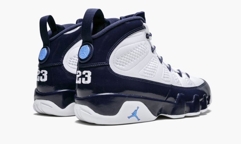 Nike Air Jordan 9 Retro 'UNC' Schoenen Heren Wit Blauw Donkerblauw Nederland | 583201-PRD